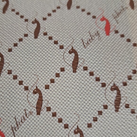 Baby Phat Cat Pattern Vegan Leather Multi Section Bag - Picture 12 of 16